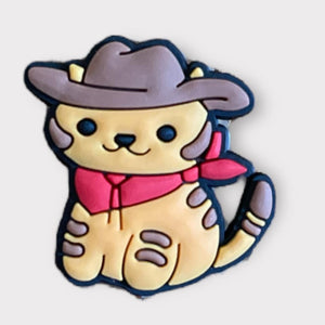 Cowboy Hat Cat Croc Charm