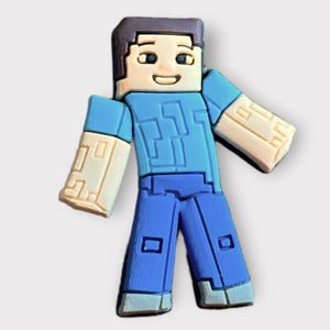 Minecraft Guy Logo Croc Charm