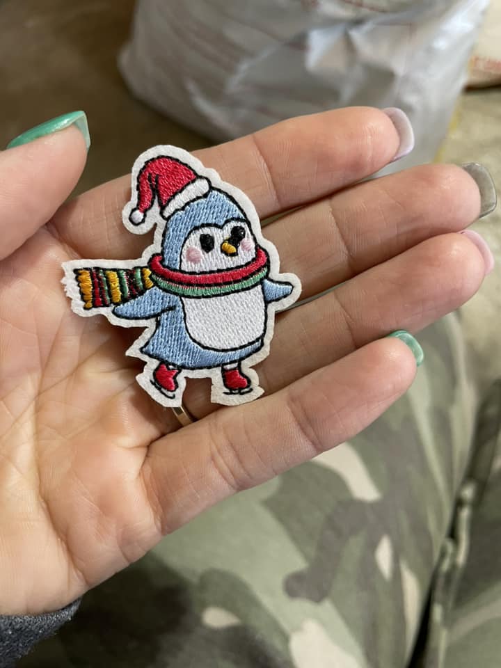 Itty Bitty Penguin Iron on Patch
