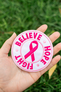 Believe Hope Fight Iron On Patch