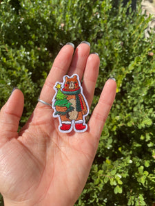 Little Snow Critter Iron On Patches | Bear